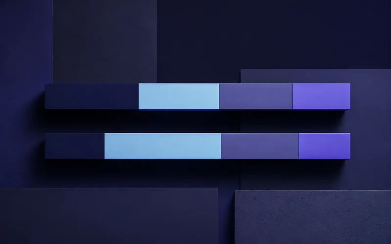A single budget bar being re-sequenced into different proportions rather than split in two